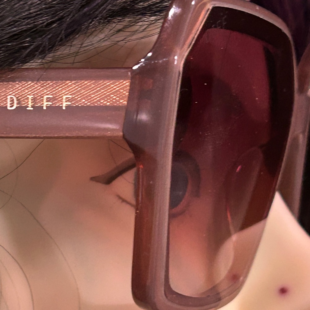 DIFF Chic Oversized light Brown Sunglasses - image 6